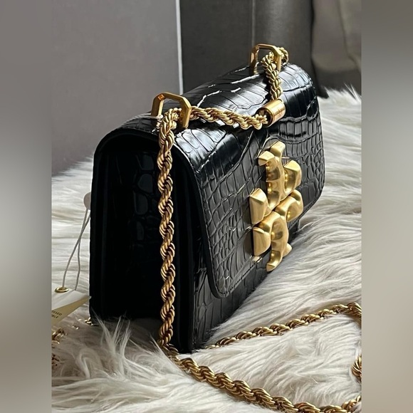 77044 - Tory Burch Eleanor Embossed Small Convertible Shoulder Bag - Picture 5 of 14